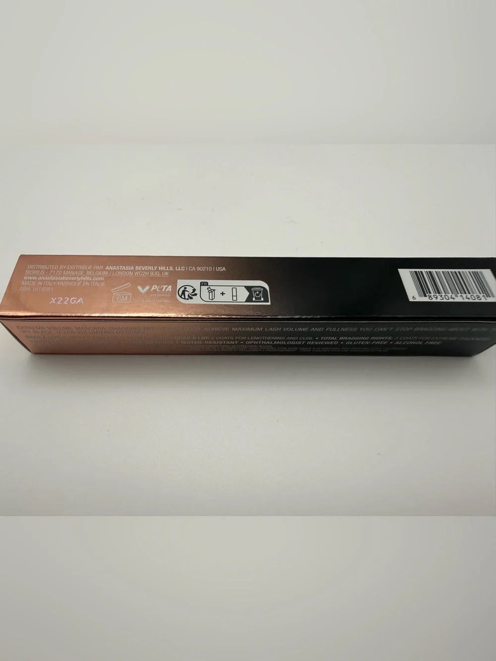 NIB Anastasia Beverly Hills Lash Brag Volumizing Mascara -Full Size- JET BLACK